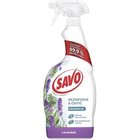 Disinfecting and cleaning spray Savo Lavender 700 ml