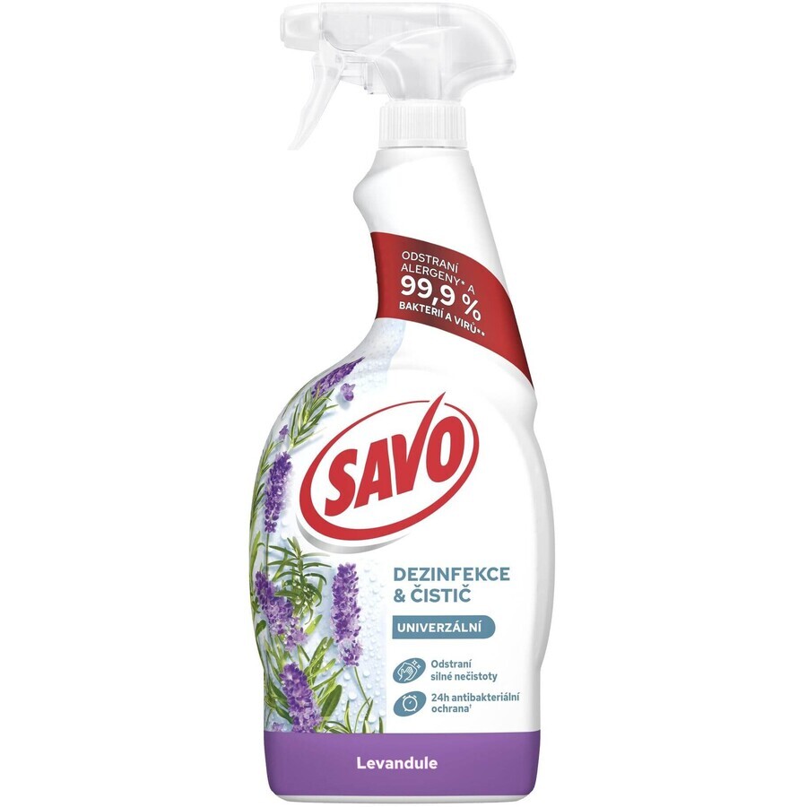 Disinfecting and cleaning spray Savo Lavender 700 ml