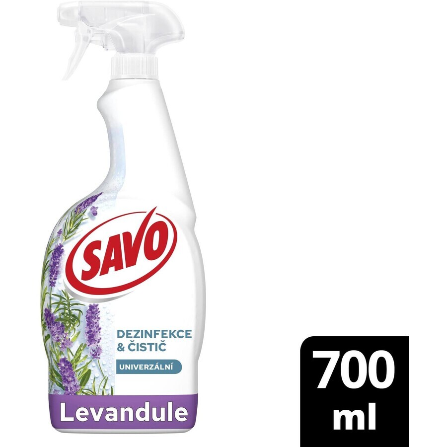 Disinfecting and cleaning spray Savo Lavender 700 ml