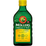 Mollers Omega 3 Fish Oil, cod liver oil with lemon flavor 250 ml