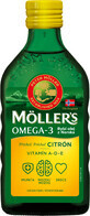 Mollers Omega 3 Fisch&#246;l, Lebertran mit Zitronengeschmack 250 ml