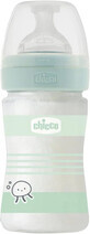 Chicco Well-being Silikon-Babyflasche, glatt 150 ml