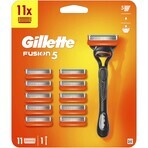 Gillette Fusion Rasierer + 11 Ersatzköpfe Spezialpaket