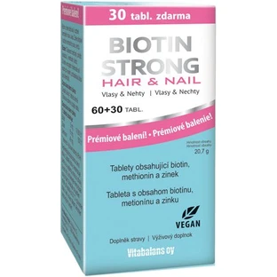 Biotyna Mocne Włosy i Paznokcie 60+30 tabletek 90 tabletek