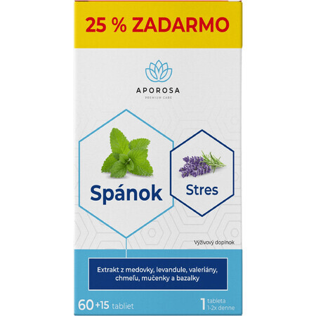 Aporosa Premium Schlaf und Stress 75 Tabletten