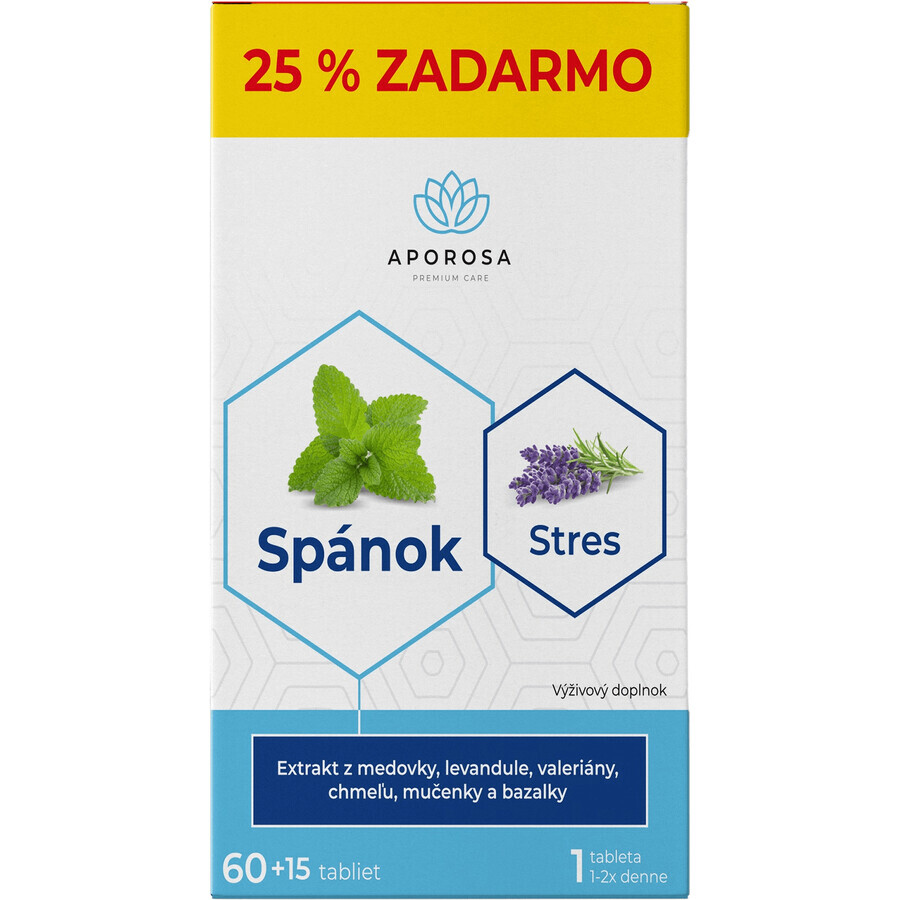 Aporosa Premium Schlaf und Stress 75 Tabletten