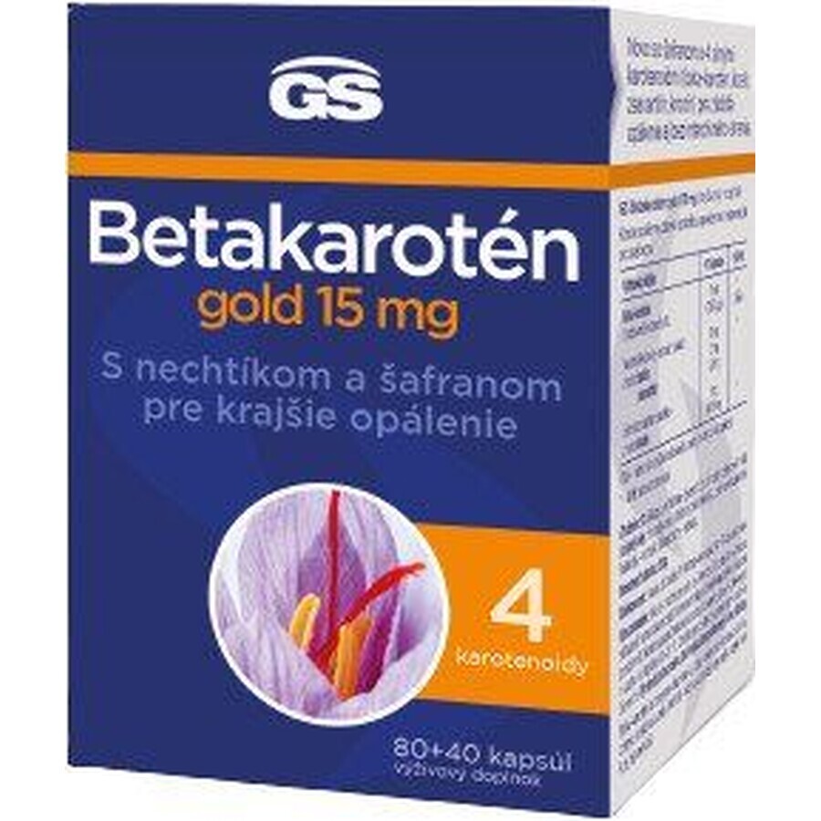 GS Betacaroten gold 15 mg, capsule 80+40