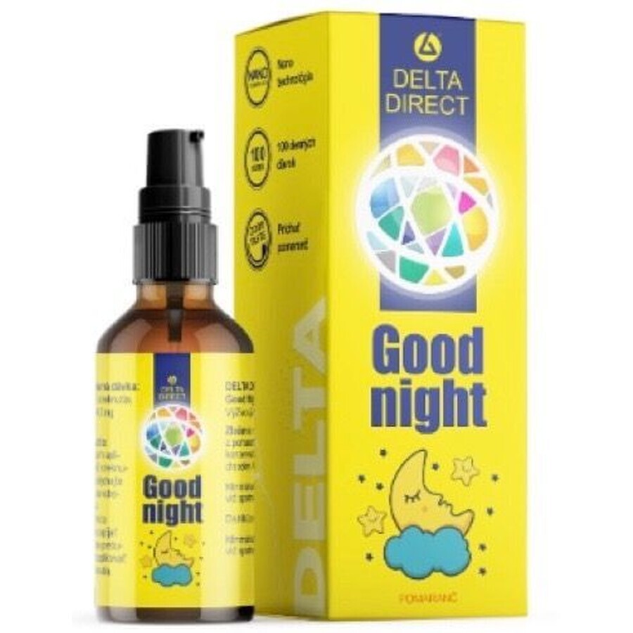 Delta Direct Good Night Liquid Melatonin with dispenser under the tongue orange 30 ml