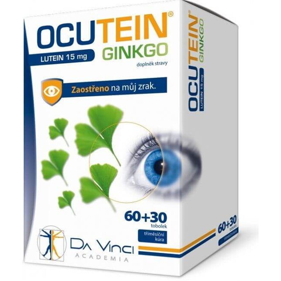 Ocutein GINKGO Lutein 15 mg - DA VINCI 90 capsules