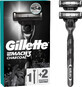 Gillette Mach3 Charcoal Herrenrasierer + 2 Scherk&#246;pfe