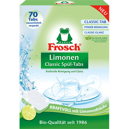 Frosch ECO Classic Tablettes pour lave-vaisselle Chaux 70 tablettes