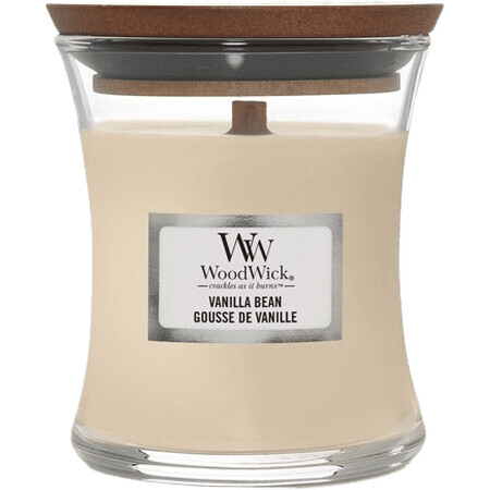 Woodwick Vanille Bohne Kerze in Vase 85 g