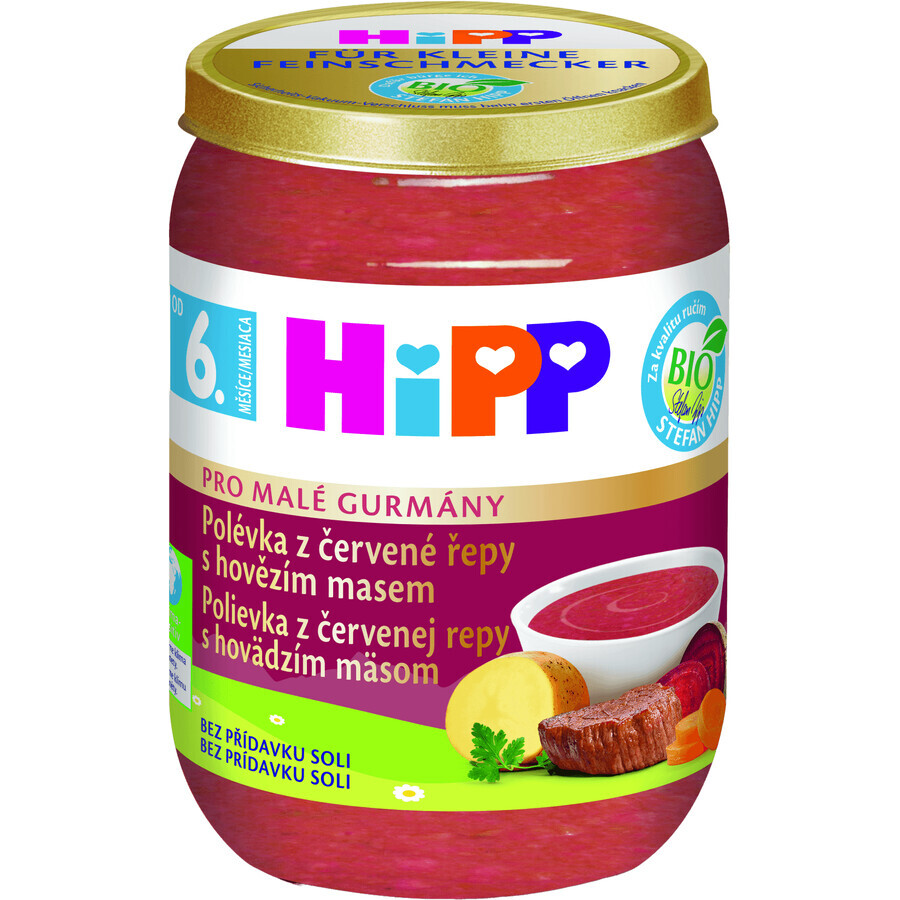 HiPP Organic beetroot soup with beef 6m+ 190 g