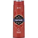 Old Spice Captain Gel douche et shampooing au bois de santal et aux notes d'agrumes 400 ml