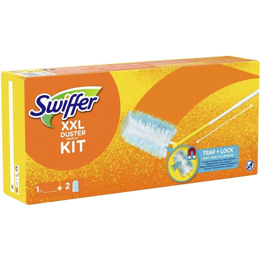 Swiffer XXL für die chemische Reinigung 1 Stiel + 2 Staubsauger