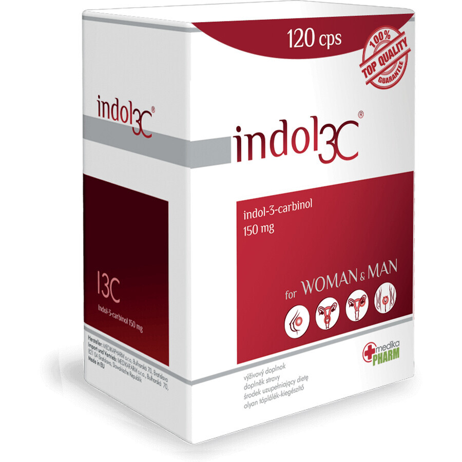 Indol 3C cură bilunară 120 capsule