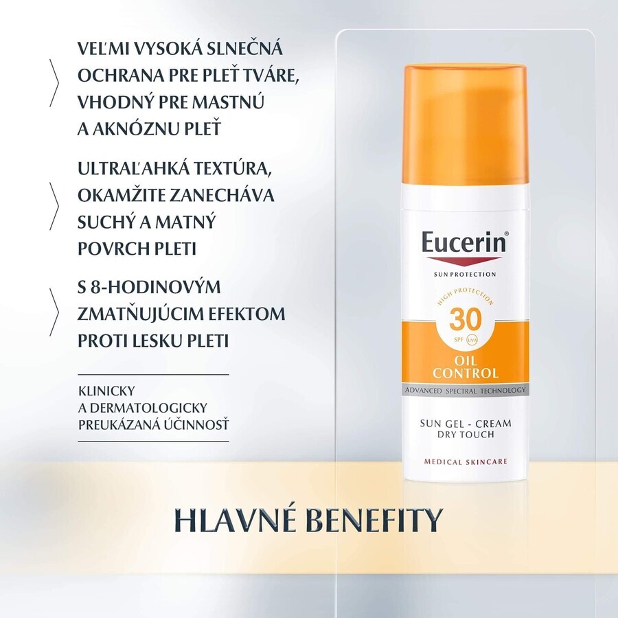 Eucerin SUN Oil Control SPF 30 Sonnenschutz für das Gesicht 50 ml