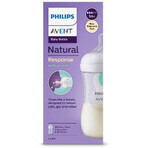 Philips Avent Natural Response Biberon cu valvă AirFree 260 ml, 1m+