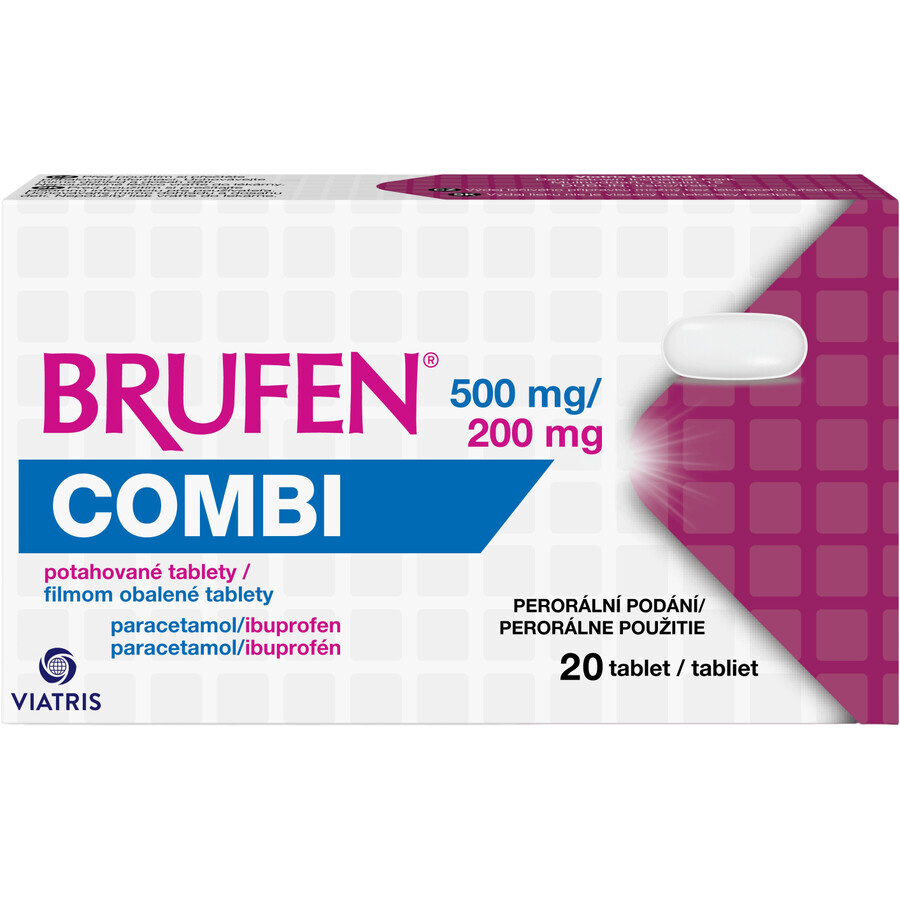 Brufen BRUFEN BRUFEN COMBI TBL TBL FLM 20X500/200 MG 20 Tabletten