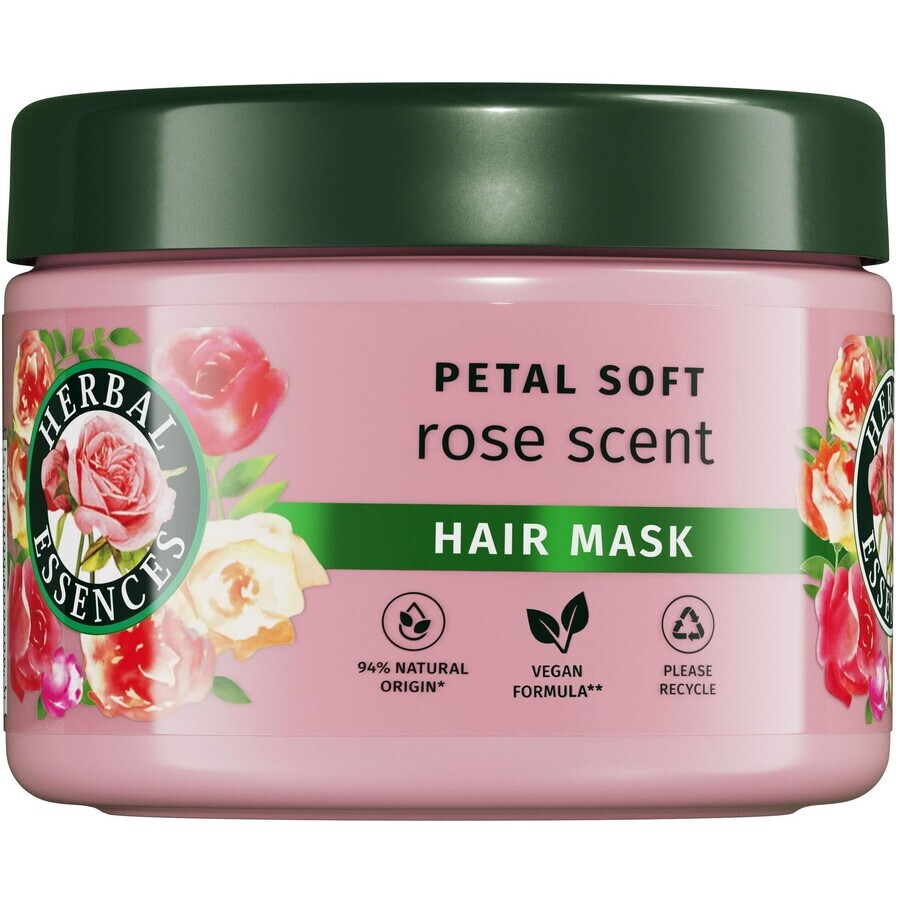 Herbal Essences Maschera morbida al profumo di rosa e petali per capelli secchi 300 ml