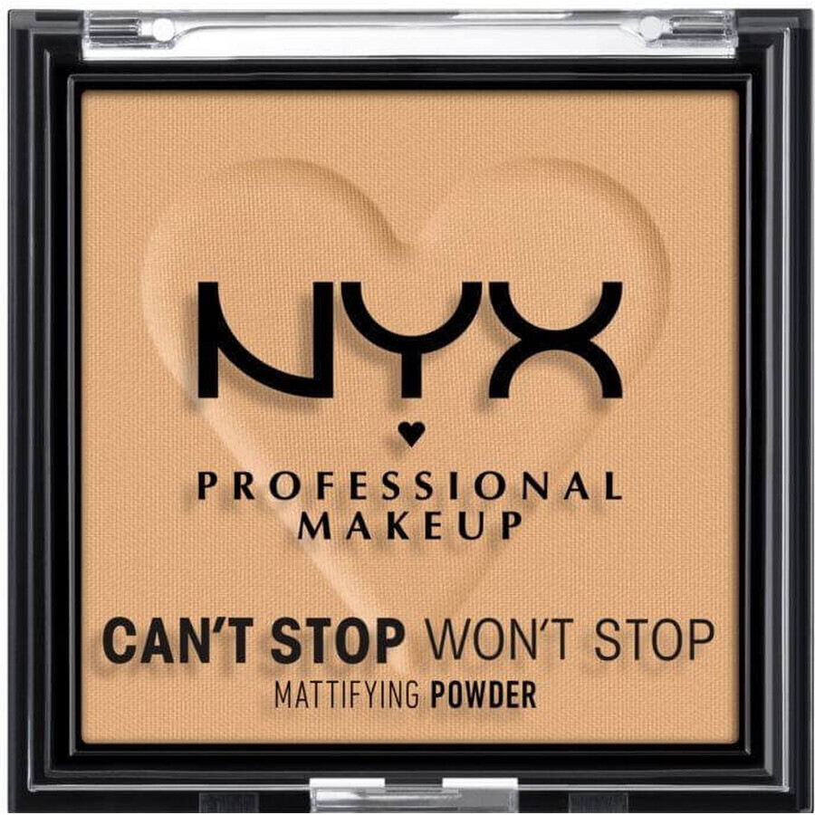 NYX Professional Makeup Can't Stop Won't Stop Cipria compatta opacizzante - 05 Golden 6 g