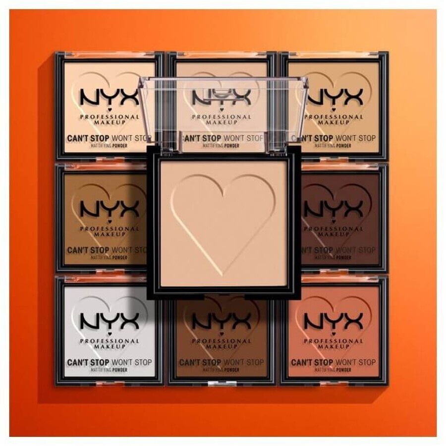 NYX Professional Makeup Can't Stop Won't Stop Cipria compatta opacizzante - 05 Golden 6 g