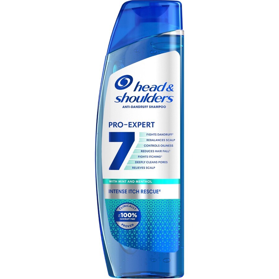 Head & Shoulders Pro-Expert Pro-Expert 7 Intense Itch Rescue Shampoo, Shampoo Antiprurito 250 ml