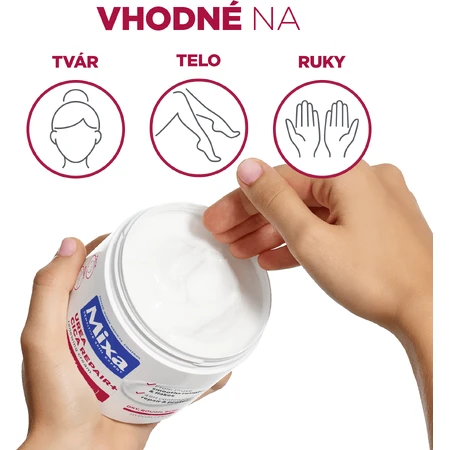 Mixa Urea Cica Repair+ Regenerationspflege für sehr trockene und raue Haut, 400 ml