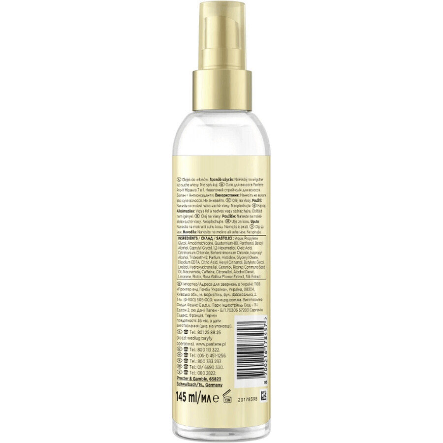 Pantene Pro-V Miracles 7v1 Weightless Oil Mist, Biotin Haaröl Nebel 145 ml