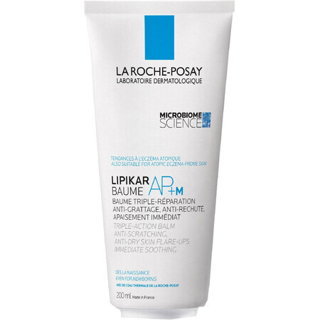 La Roche-Posay LIPIKAR BAUME AP+M triple-action lipid-replenishing balm in a more eco-friendly 200 ml packaging