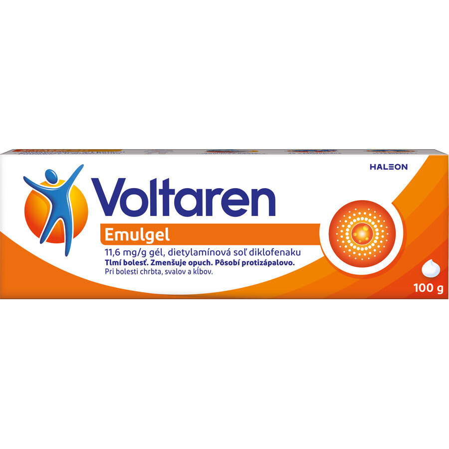 Voltaren Emulgel gel avec diclofénac pour les douleurs dorsales, musculaires et articulaires 100 g