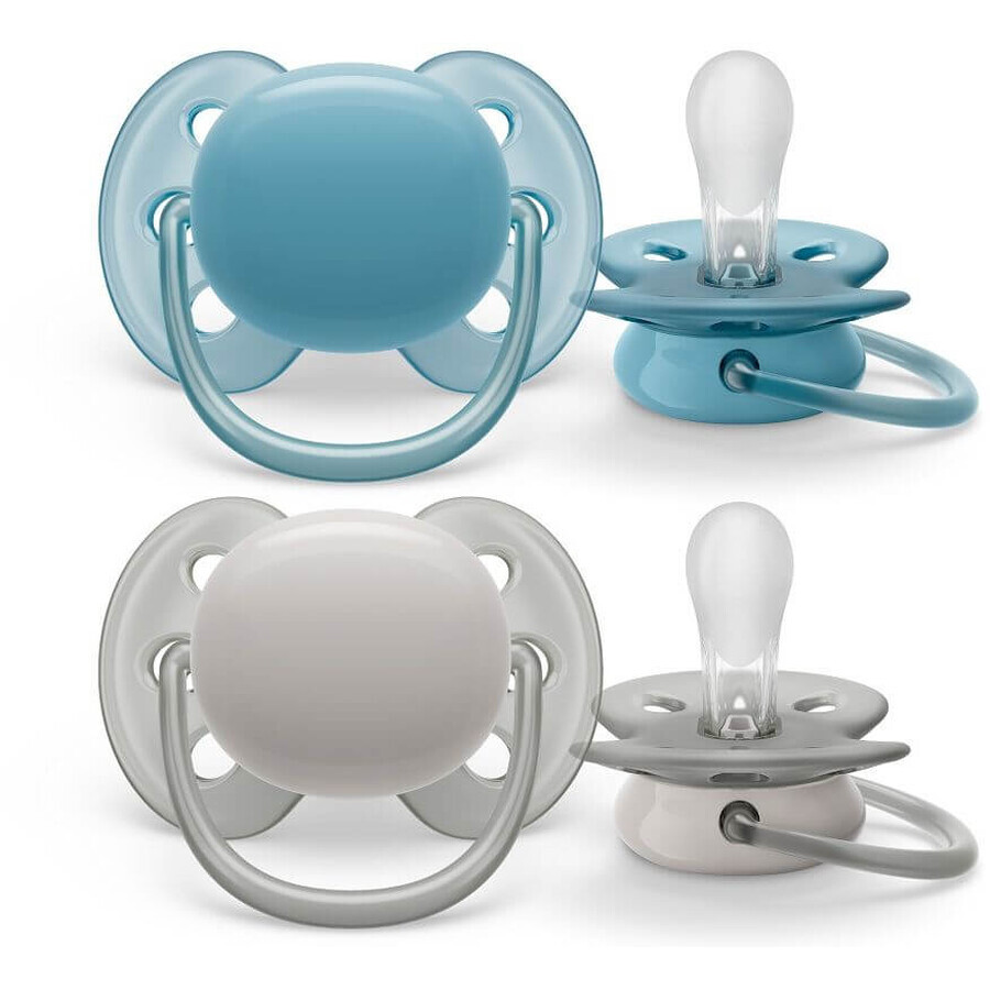 Philips Avent Soother Ultrasoft Premium neutru 6-18m băiat 2 buc