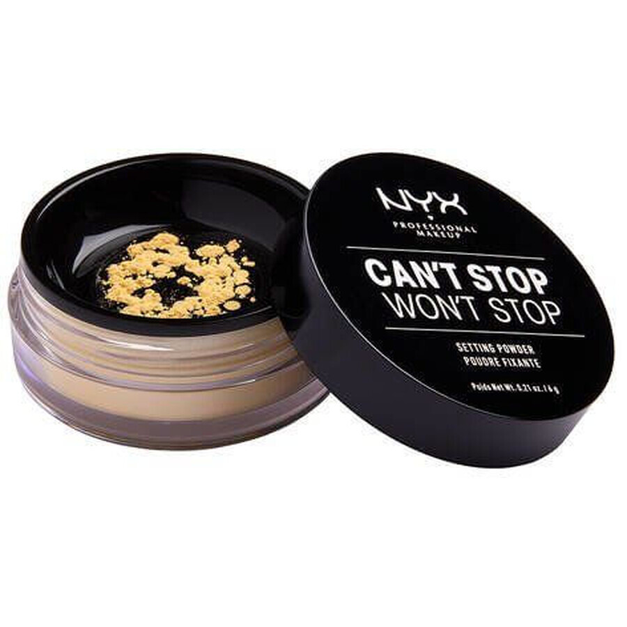 NYX Professional Makeup NYX Professional Makeup Can't Stop Won't Stop Setting Powder Polvere per l'impostazione - 06 Banana 6 g