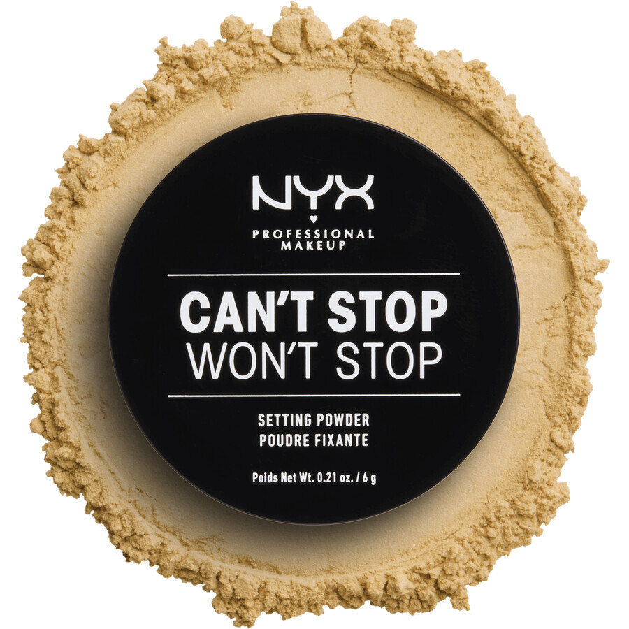 NYX Professional Makeup NYX Professional Makeup Can't Stop Won't Stop Setting Powder Polvere per l'impostazione - 06 Banana 6 g