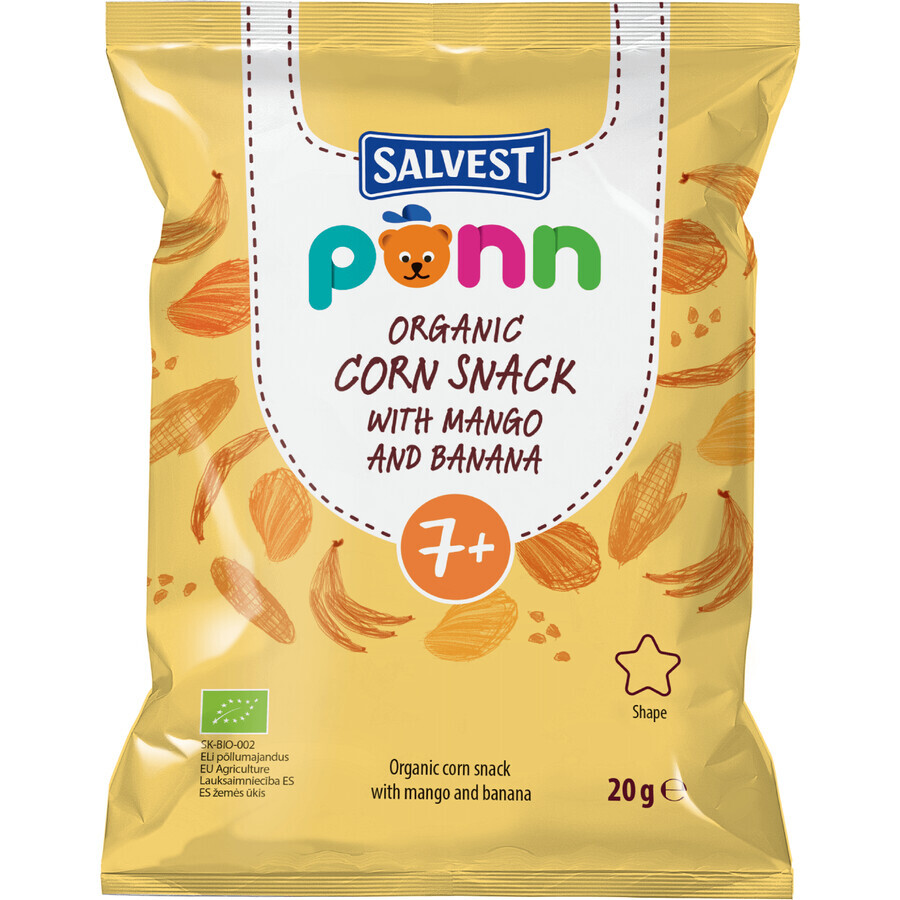 Salvest Põnn BIO Mango chipsuri 20 g