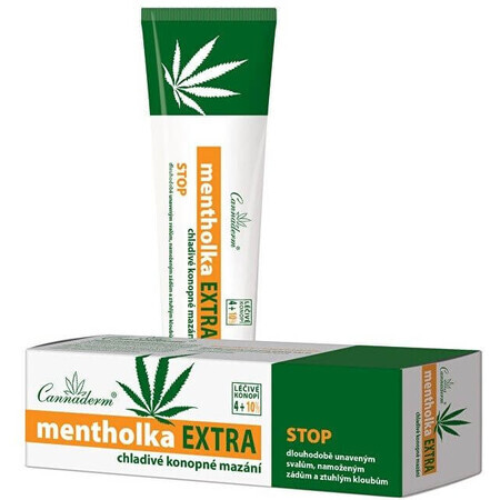 Cannaderm Mentholka Mentholka EXTRA Kühlung Hanf Schmiermittel Hanf 150 ml