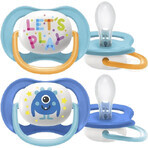 Philips Avent Ultra air play suzetă 6-18m fată/băiat 2 buc