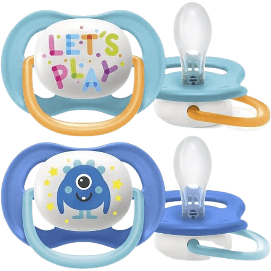 Philips Avent Ultra air play suzetă 6-18m fată/băiat 2 buc