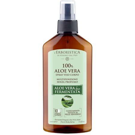 Erboristica Multifunctional spray with organic fermented aloe vera juice 200 ml