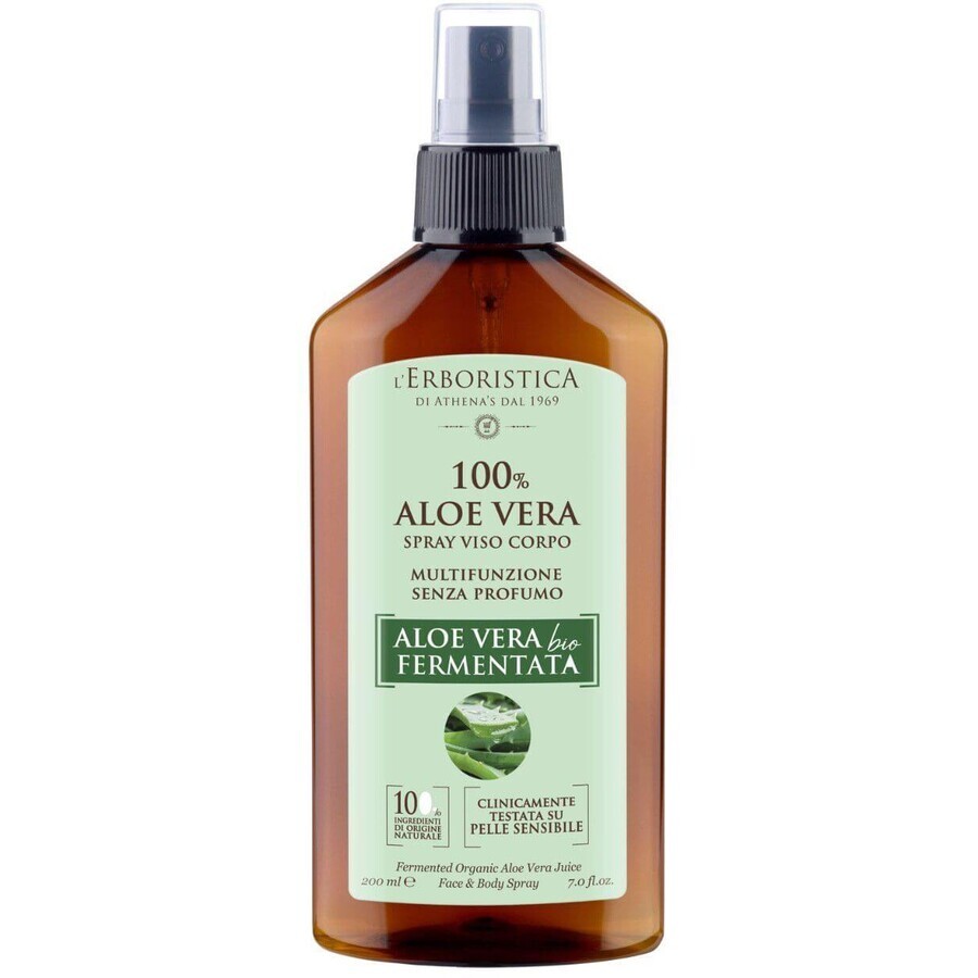 Erboristica Multifunctional spray with organic fermented aloe vera juice 200 ml