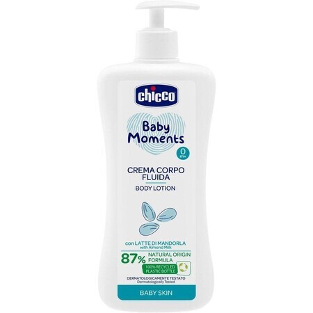 Chicco Baby Moments Bodymelk met doseerdop 87% natuurlijke ingrediënten 500 ml