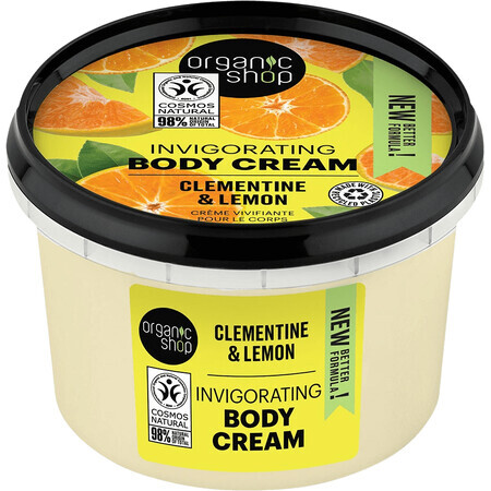 Organic Shop Invigorating Body Cream Clementine and Lemon 250 ml