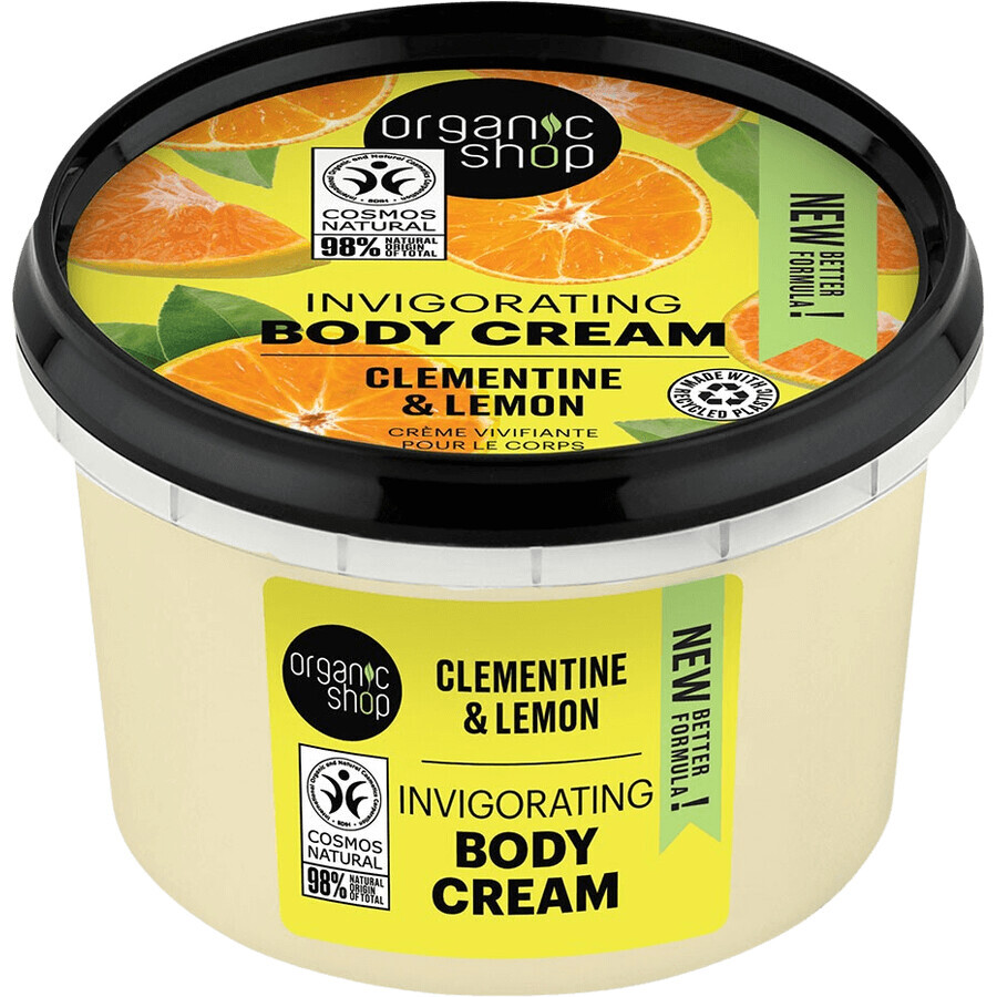 Organic Shop Invigorating Body Cream Clementine and Lemon 250 ml