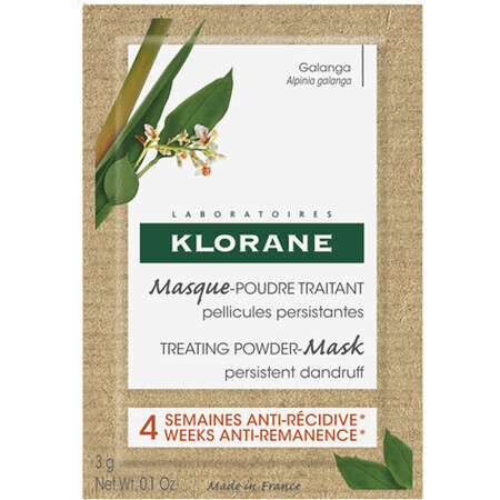 Klorane Maschera per capelli in polvere al galangal 3 x 8 g