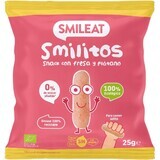 Smileat Bio Mais-Chips Smilitos mit Erdbeer- und Bananengeschmack 25 g