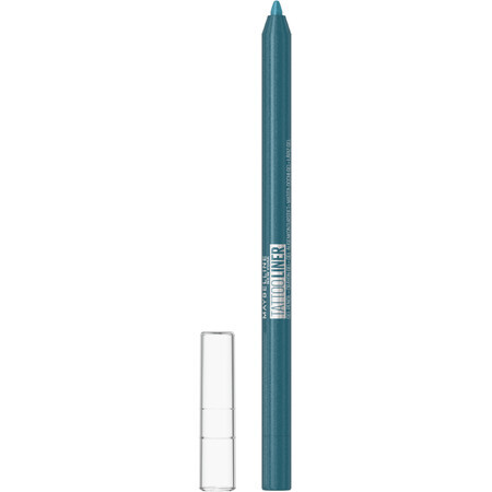 Maybelline New York Tattoo Lápiz de ojos de gel 814 Blue Disco Eye Pencil, 1,3 g