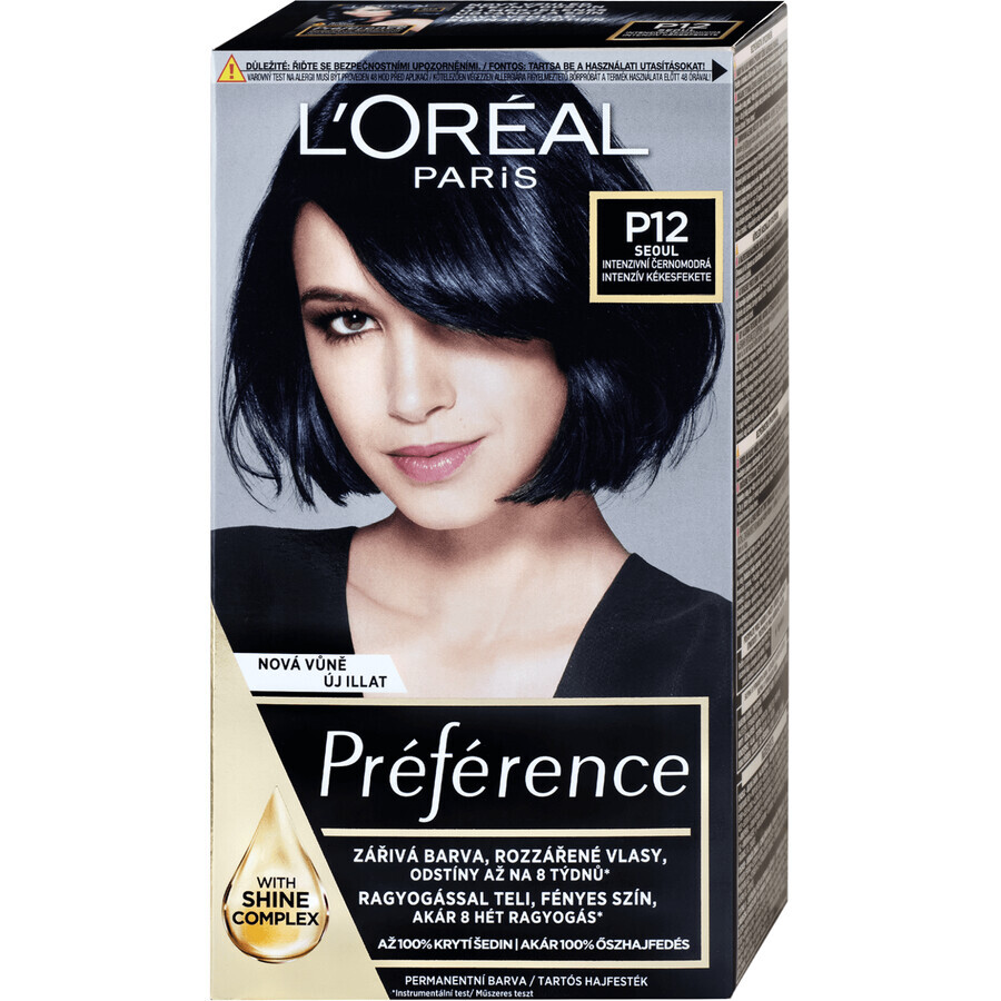 L'Oréal Paris Haarfarbe Präferenz P12 Blau Schwarz