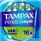 Tampax Compak Pearl Super Tampons mit Applikator 16 St&#252;ck