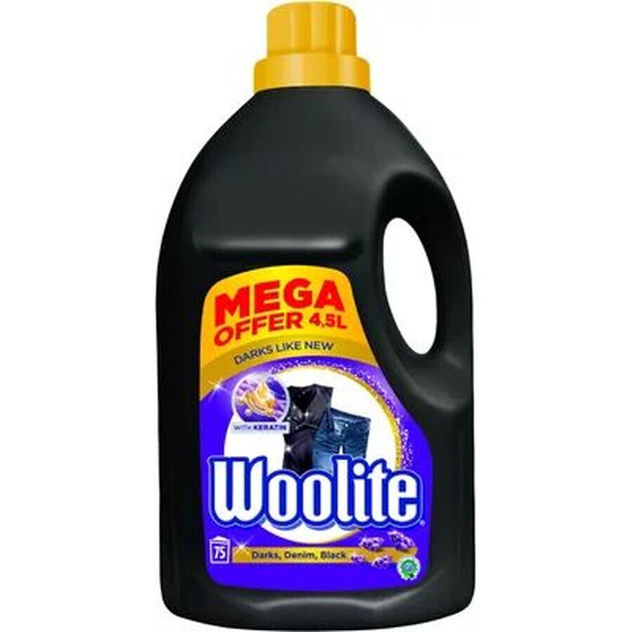 Woolite Waschgel 75 Wäschen Dunkel 4,5 l