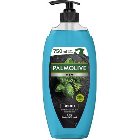 Palmolive Men Pumpa Sport 3 in 1 Gel douche pour hommes 750 ml